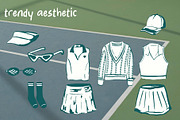All Things Tennis – Retro Club Style, an Object Graphic by MayBay Studio (Thumbnail 2 of 5)