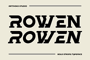 Rowen Bold Slab Font, a Slab Serif Font by Artiveko (Thumbnail 1 of 7)