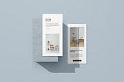 Bifold DL flyer mockup on a stone, a Print Template by simuradi (Thumbnail 3 of 10)