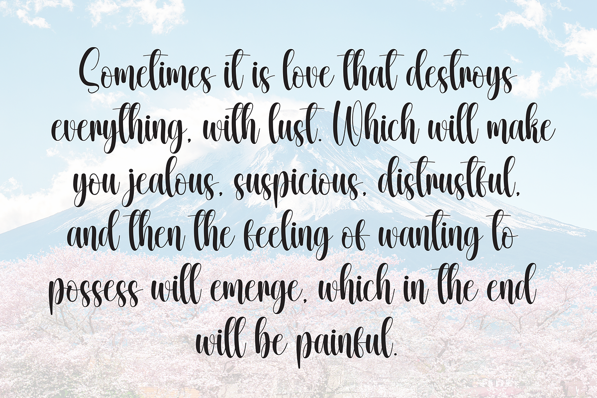Blushing | Script Font, a Handwritten Font by Scratchones (Photo 6 of 8)