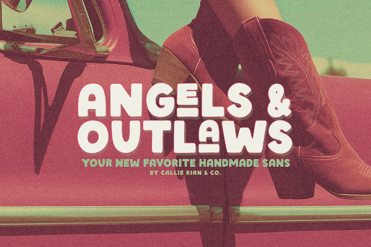Angels & Outlaws Decorative Fonts, a Font by Callie Rian & Co. (Photo 1 of 14)