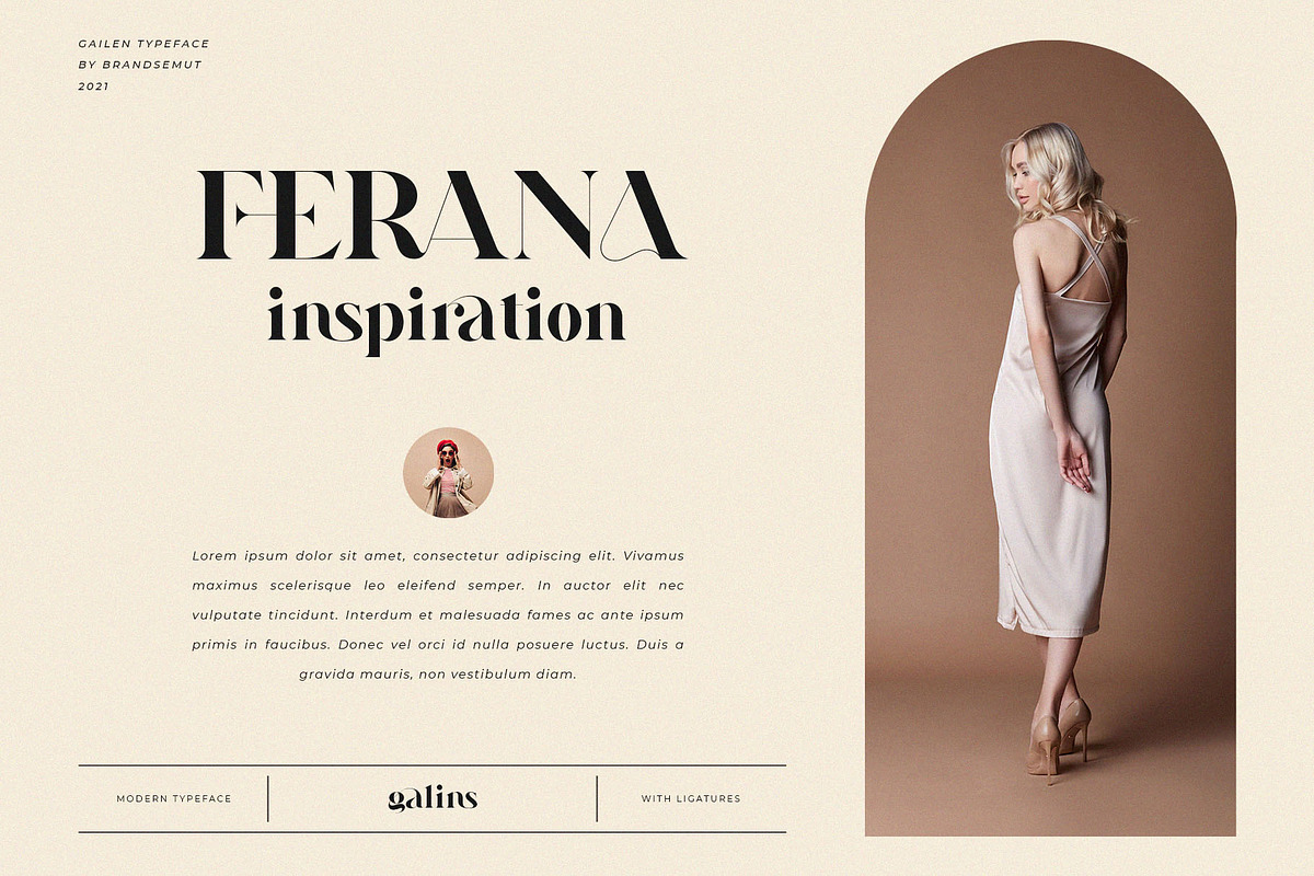 Galins – Ligature Typeface, a Serif Font by BrandSemut (Photo 5 of 13)