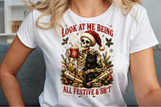 Funny Christmas Png, Snarky Skeleton, a Seasonal Illustration by Sublimation Artist (Thumbnail 5 of 9)