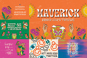 Psychedelic Font Bundle (25 Fonts!), a Sans Serif Font by HipFonts (Thumbnail 8 of 11)
