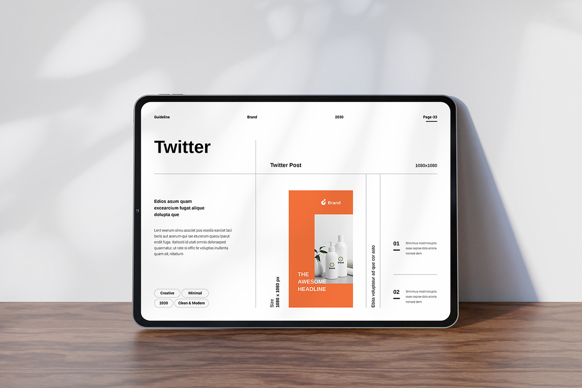 Brand Identity Guidelines Template, a Brochure Template by TemplateFolio-Shop (Photo 16 of 21)