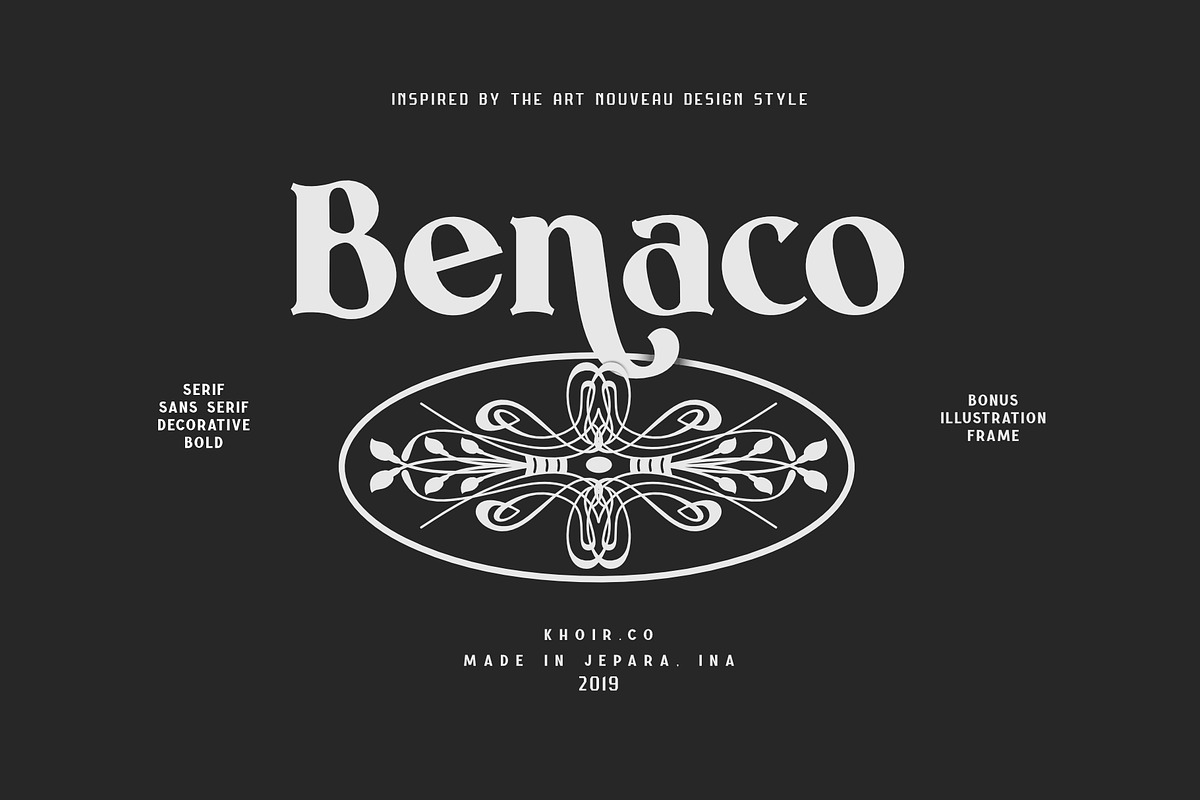 Benaco, a Sans Serif Font by Khoir (Photo 1 of 17)