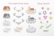 Sweet Home Clipart and Pattern, an Object Graphic by Natali_Zhy (Thumbnail 3 of 4)