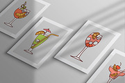 Cocktails doodle icons set, an Outline Icon by Gulnarart (Thumbnail 5 of 5)