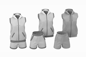 Woman Sportswear 09 High Poly