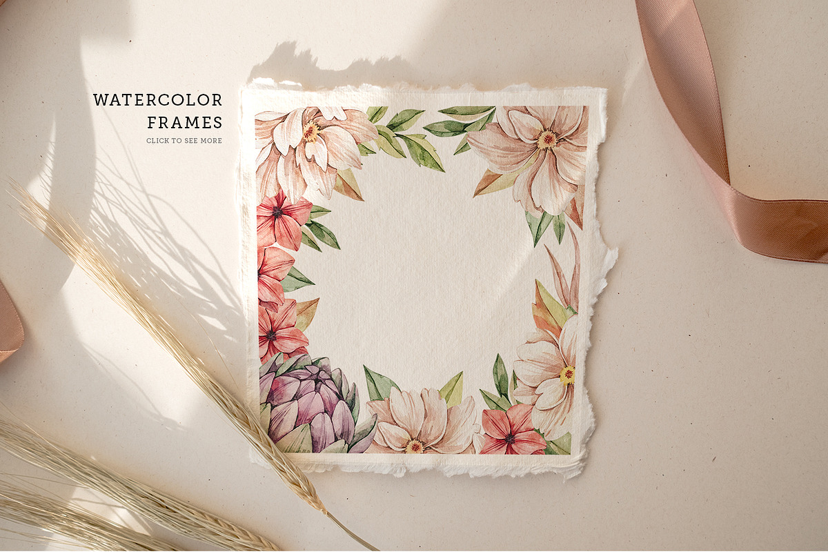 Field autumn flowers. Watercolour, an Illustration by Kate Macate (Photo 2 of 8)