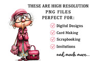 Funny Old Lady Clipart, an Illustration by OK Design (Thumbnail 6 of 6)