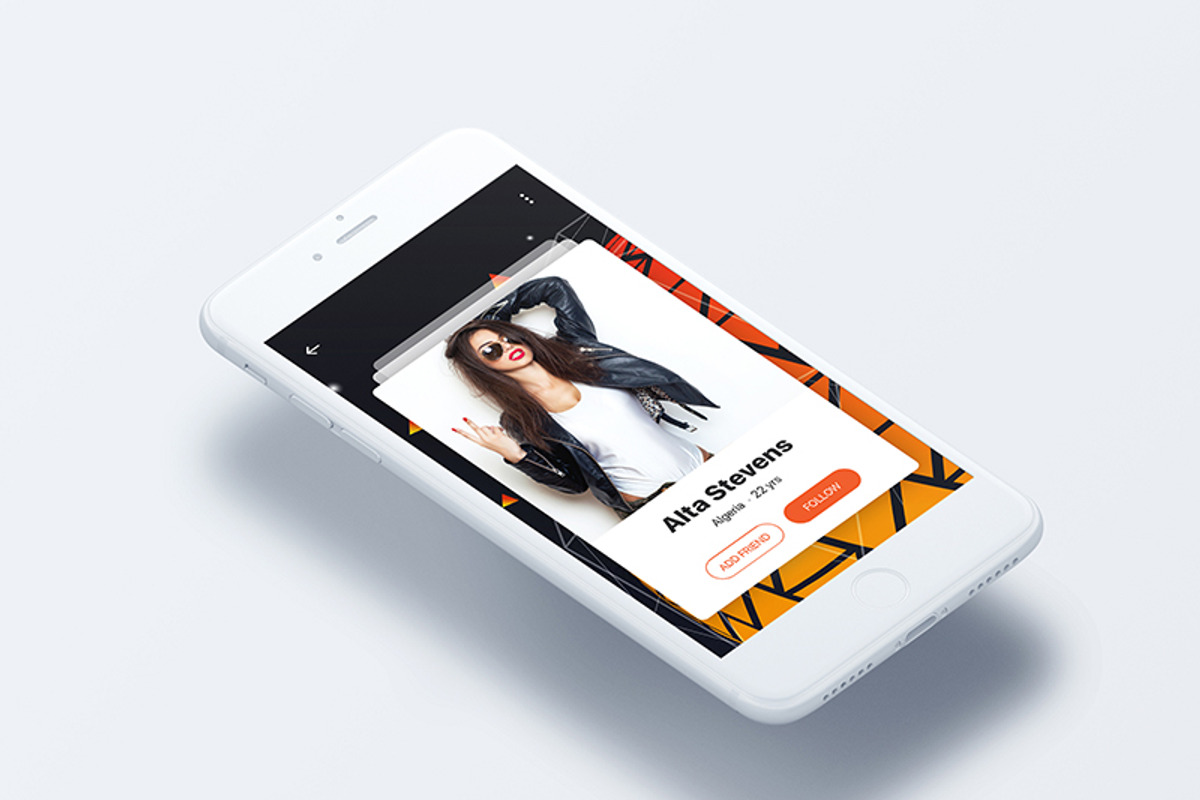 Profile Mobile App UI Kit, an App Template by hoangpts