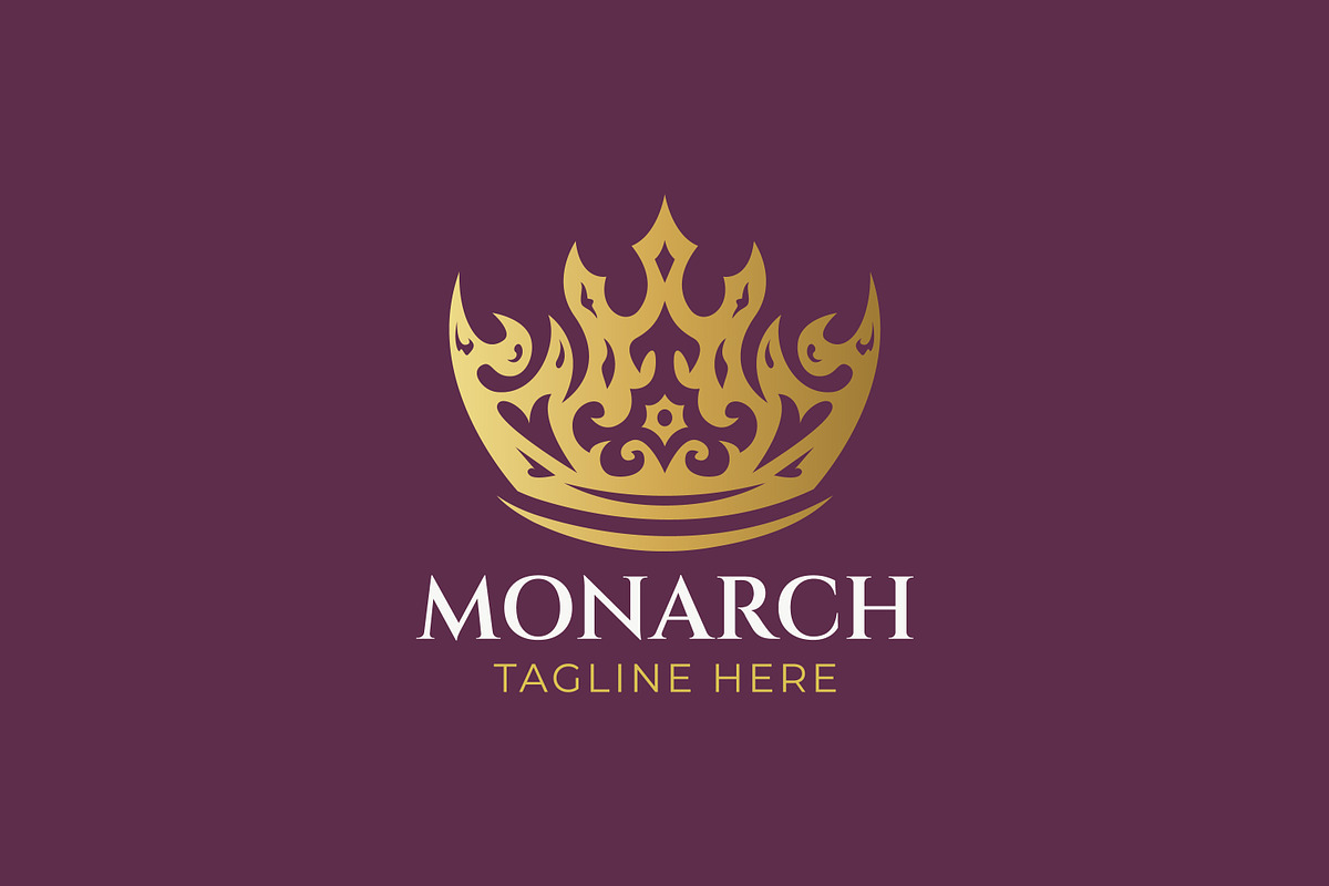 Abstract Monarch Pointed Crown Logo, a Branding & Logo Template by Signatoro (Photo 1 of 3)