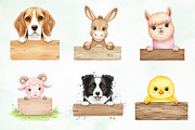 Peeking Farm Animal PNG Clipart, an Illustration by Creative Art (Thumbnail 6 of 9)