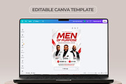 Mens Conference Flyer Template, a Social Media Template by Artonix (Thumbnail 2 of 3)