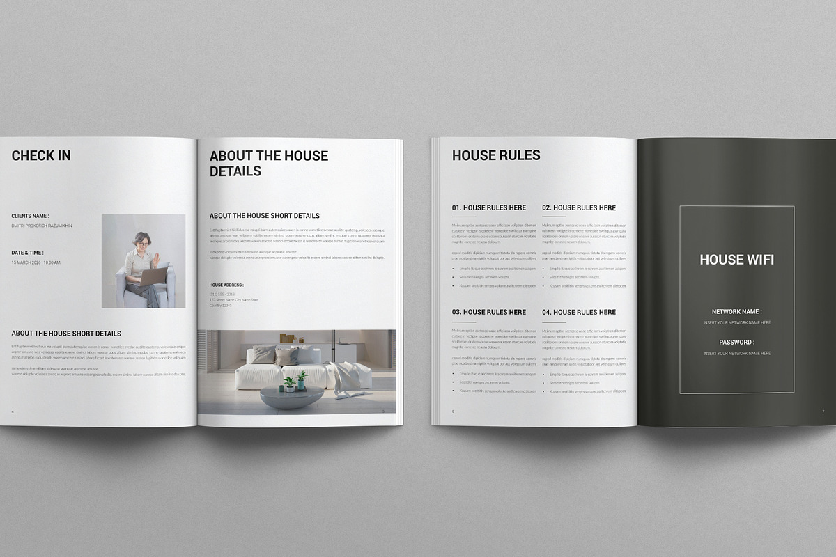 Welcome Guide Template, a Brochure Template by E-Type (Photo 3 of 7)