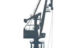 Industrial crane isolated photo, an Industrial Photo by DanFLCreativo