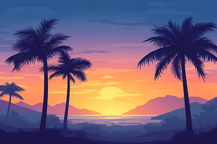 Sunset view over tranquil waters, a Nature Photo by Beautiful things