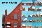 47 Brick houses, an Architecture Photo by Handmadefont (Thumbnail 1 of 12)