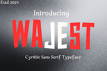 Wajest-Cyrillic Sans Serif