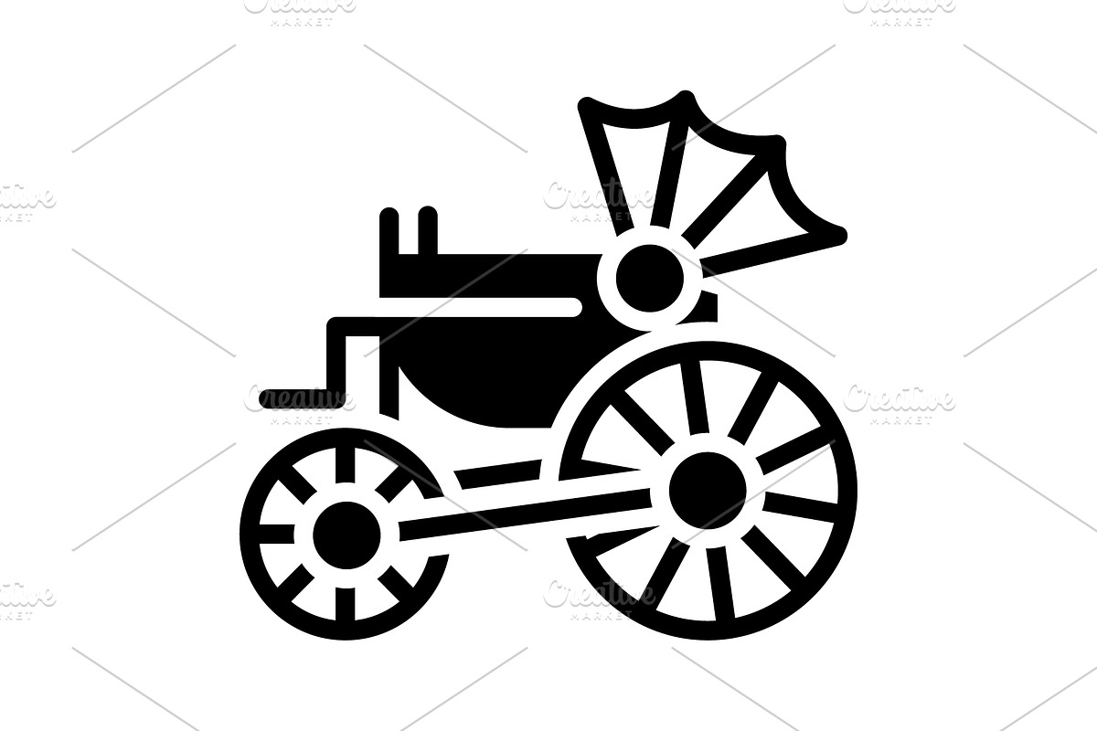 Century chariot solid icon, a Solid Icon by Creative priyanka