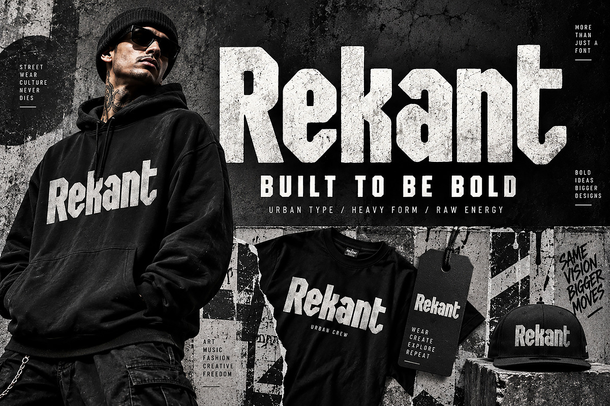 Rekant — Bold Display Typeface, a Script Font by Wow Magic (Photo 4 of 5)
