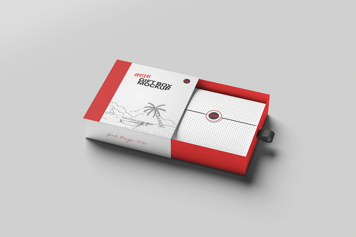 Gift Box Mockup, a Packaging Mockup by hokagata (Photo 2 of 5)