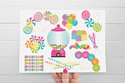 Candyland Sweets Clipart, SVG, a Food Illustration by MyClipArtStore (Thumbnail 2 of 3)