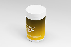 Supplement Jar / Bottle Mock-Up 3