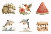 Whimsical Summer Clipart Bundles, an Illustration by DreamArtGraphic (Thumbnail 5 of 7)