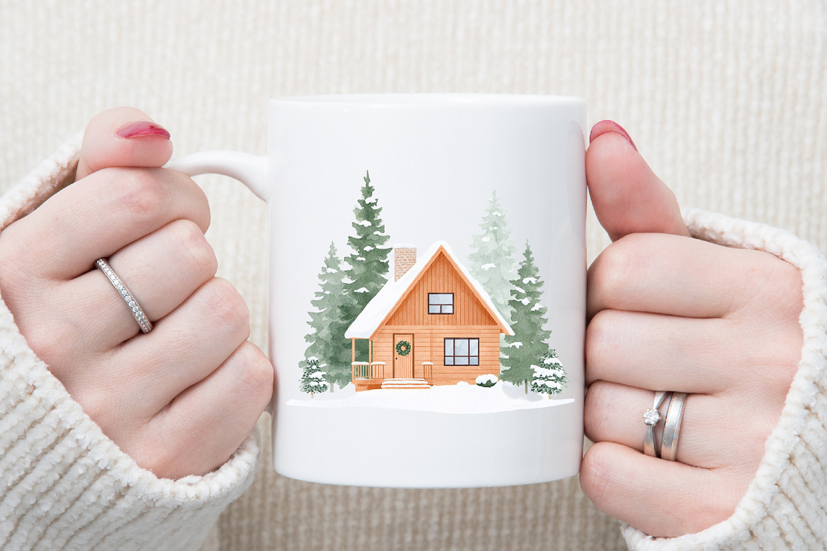 Winter Watercolor Clipart Set, an Illustration by Sublimation Artist (Photo 5 of 6)
