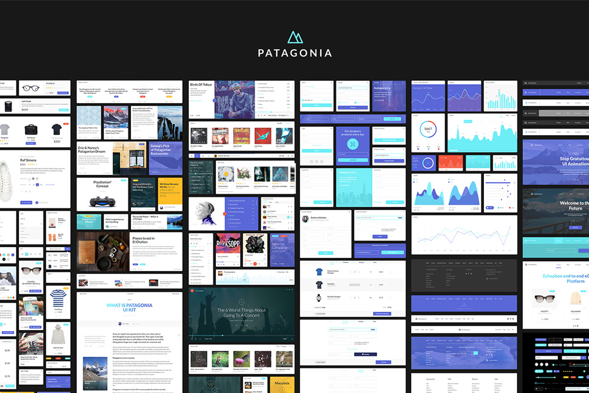 Patagonia UI Kit, an UI Kit Template by kohalov (Photo 2 of 8)