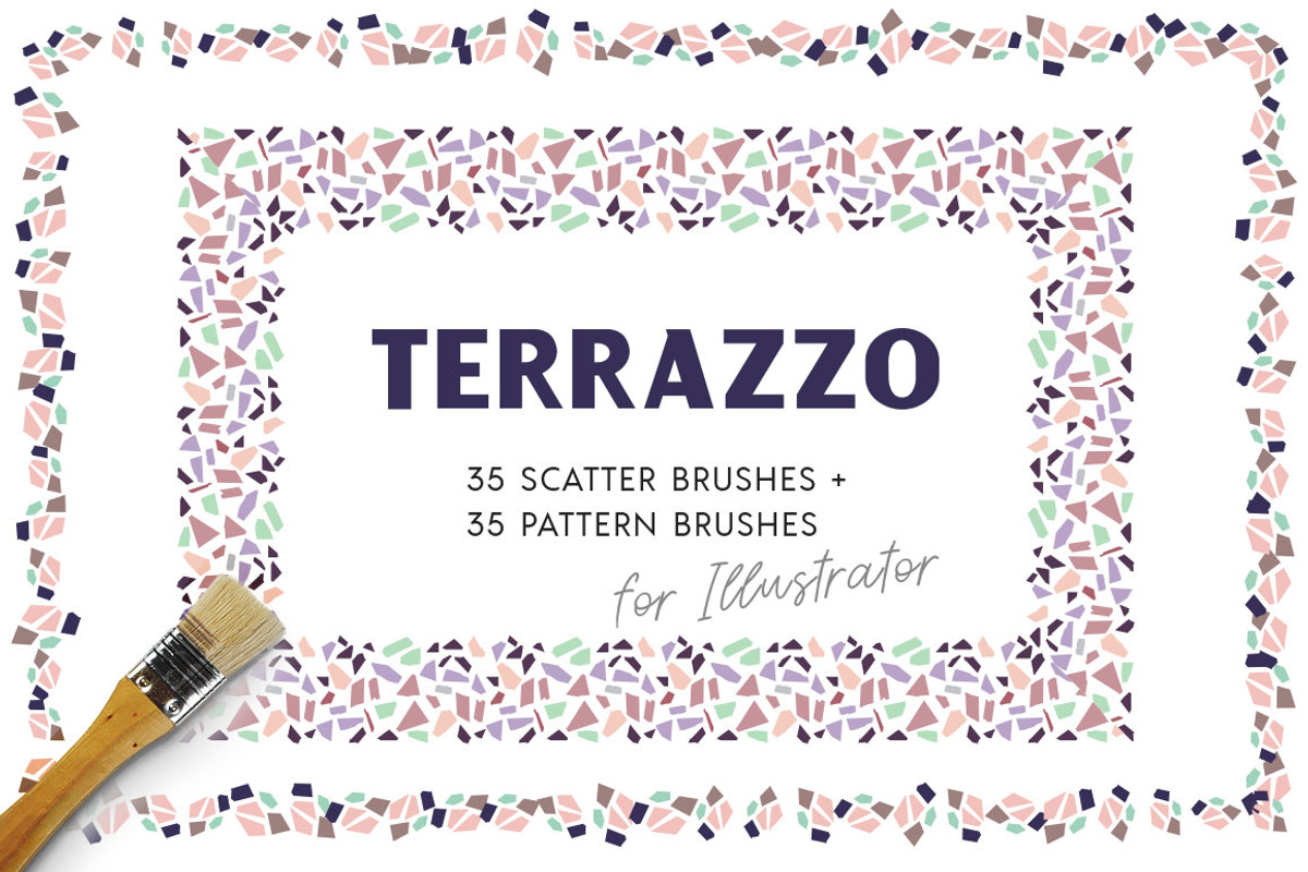 Terrazzo Vector Brushes, a Brush Add-On by Pulpixel Design (Photo 1 of 8)