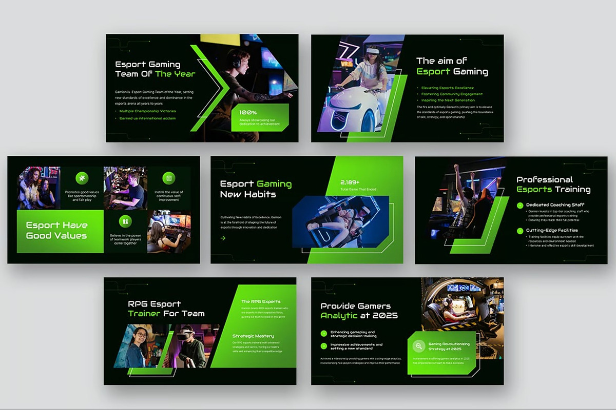 Esport Gaming Powerpoint Templates, a Presentation Template by Fit-tee (Photo 5 of 10)