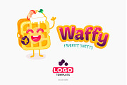 Belgian sweet wafer logo template, a Branding & Logo Template by WalnutBird (Thumbnail 1 of 2)