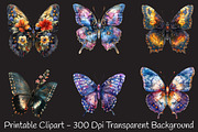 Gothic Spring Butterfly Clipart, an Illustration by RobertsArt (Thumbnail 7 of 7)