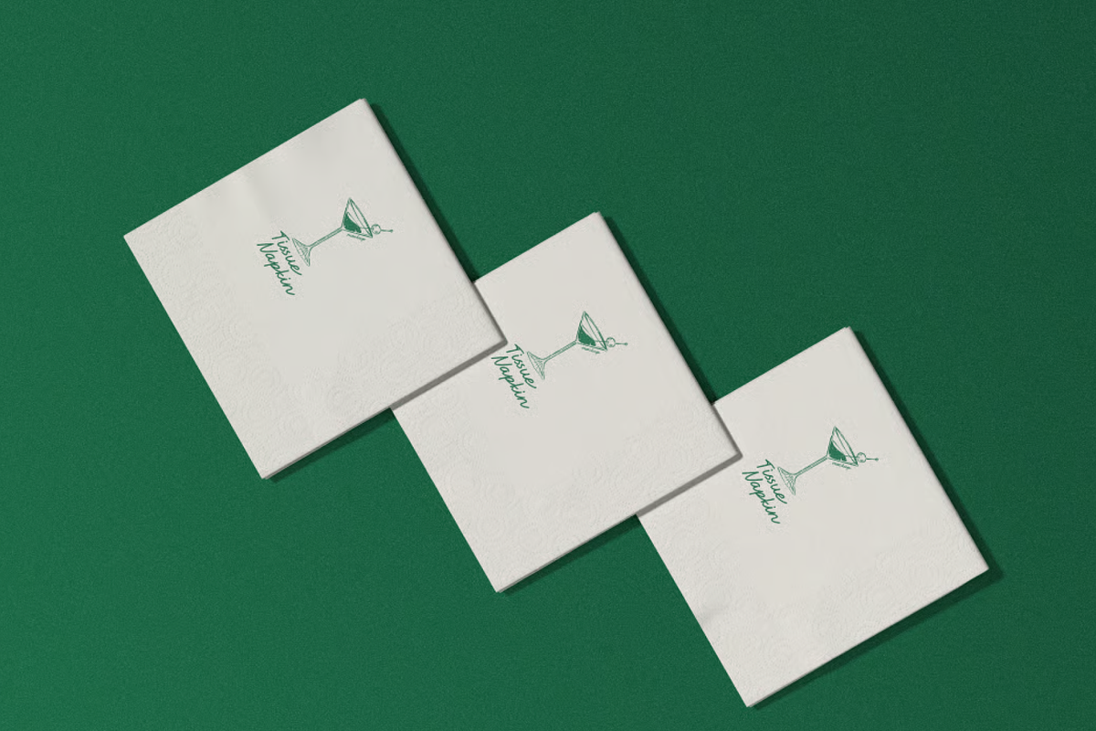 Restaurant Paper Napkin Mockup, a Household Mockup by graphicsauce (Photo 1 of 4)