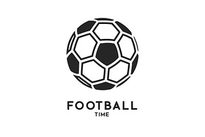 Football Soccer Ball Icon Isolated On White Background.