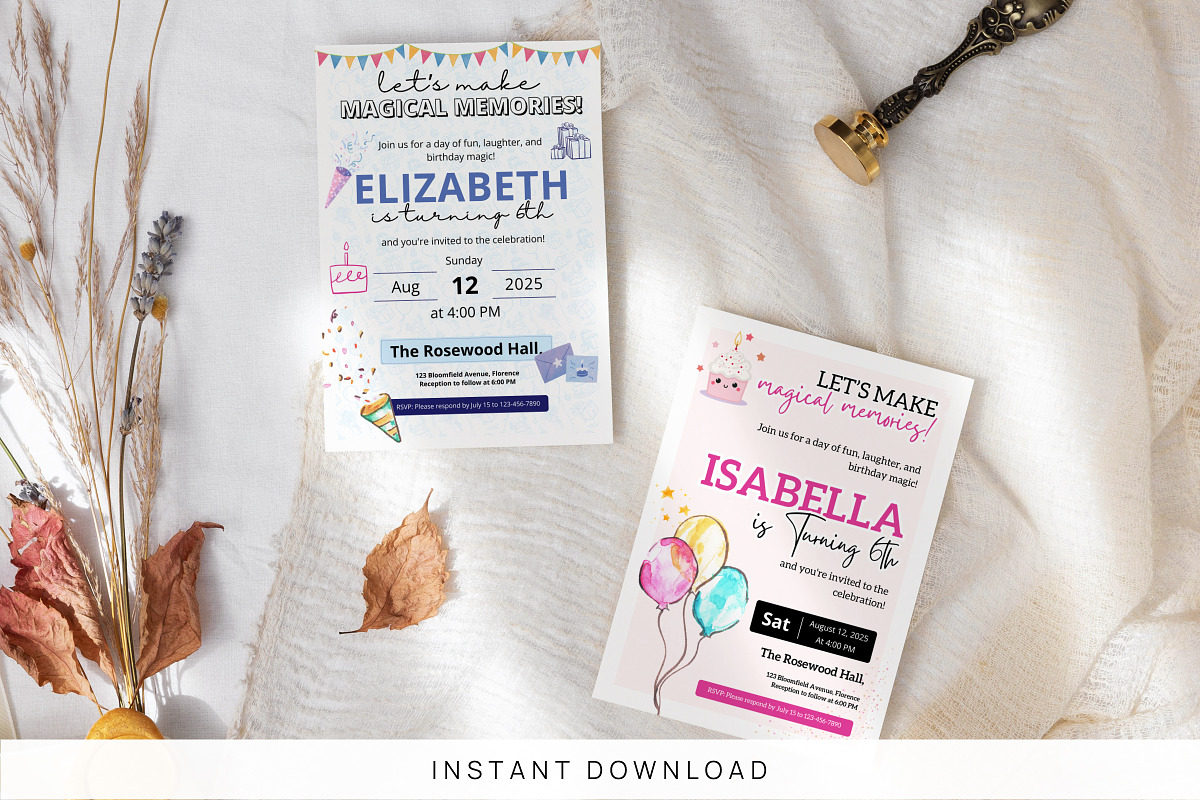 Birthday Invitation For Kids, an Invitation Template by Snapybiz (Photo 2 of 10)