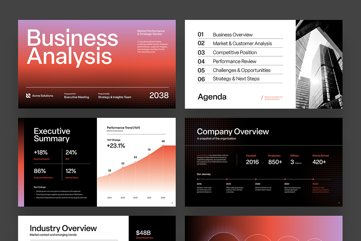 Business Analysis Presentation Templ, a Presentation Template by BrandPacks (Photo 7 of 7)