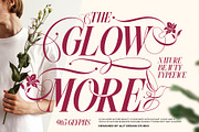 Glow More Typeface, a Serif Font by alit design (Thumbnail 1 of 17)