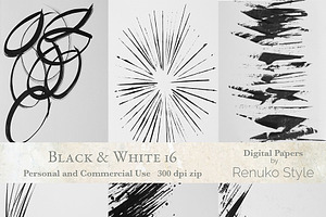 Black & White 16 Photoshop Textures