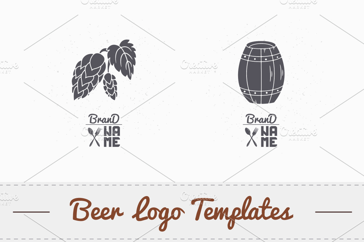 4 Beer Logos, a Branding & Logo Template by Zhemchuzhina (Photo 4 of 5)