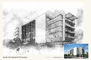 Archi Art Sketch Photoshop Action V2 preview 3