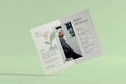 Simple Floral Funeral Program, a Brochure Template by Neermana (Thumbnail 2 of 4)
