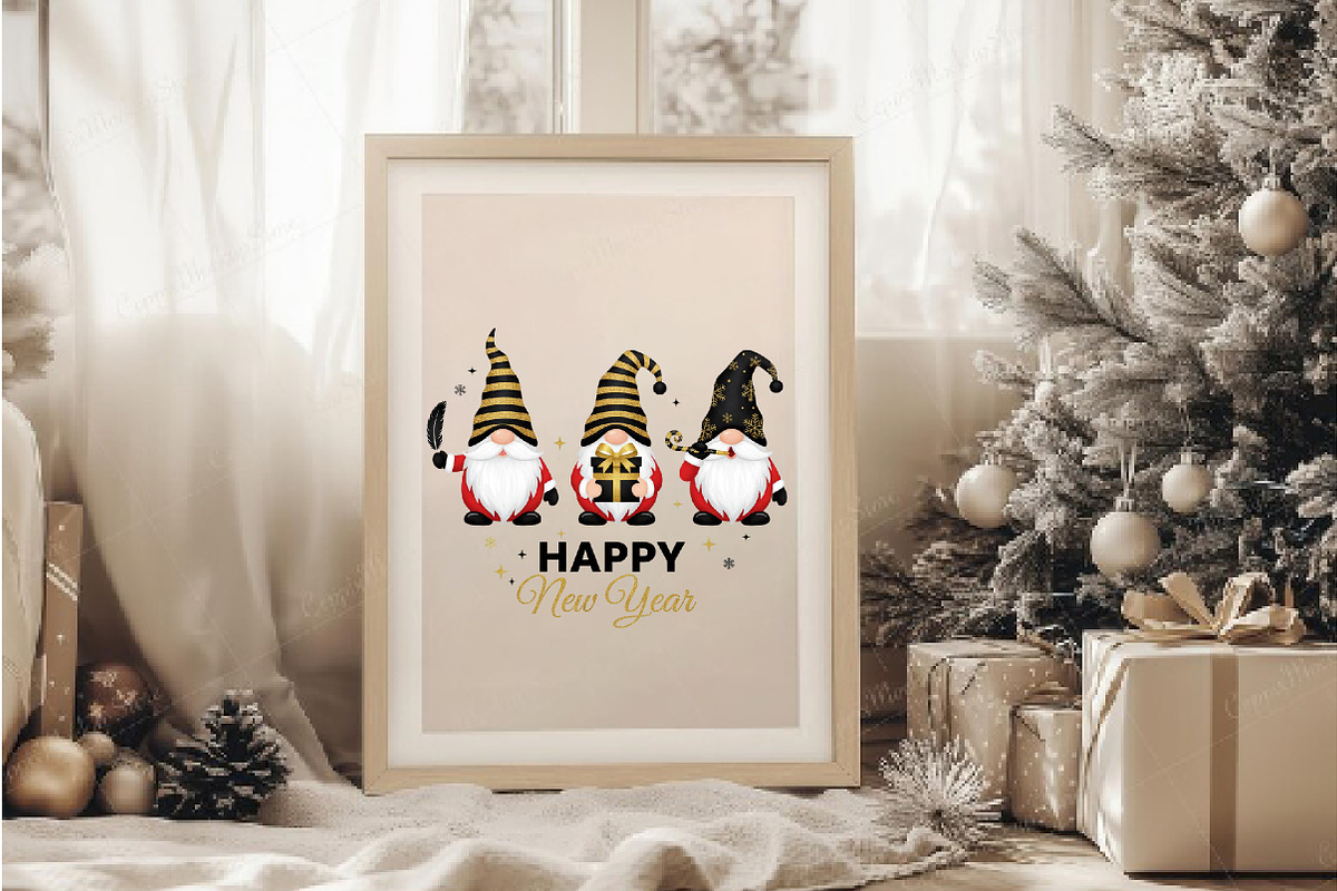 Christmas Gnomes PNG, an Illustration by DreamArtGraphic (Photo 3 of 5)