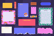 250+ Funky Digital Planner Kit, a Decorative Illustration by IuliiaSavko (Thumbnail 20 of 22)