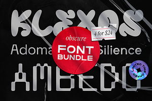 Obscure Font Bundle