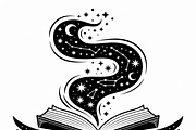 silhouette of a witch’s spellbook, an Illustration by Amazin_art (Thumbnail 8 of 20)