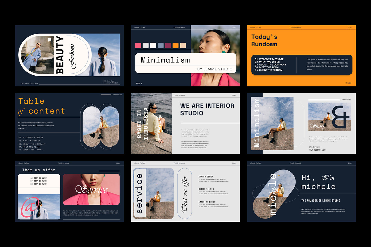 Modern Beauty Keynote Template, a Presentation Template by Meliora Studio (Photo 5 of 8)